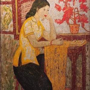 Thiếu Nữ Hà Nội - Tranh Sơn Mài Đẹp Của Hoạ Sĩ Lê Khánh Hiếu