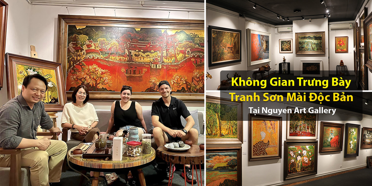 Banner Tranh Sơn Mài Độc Bản