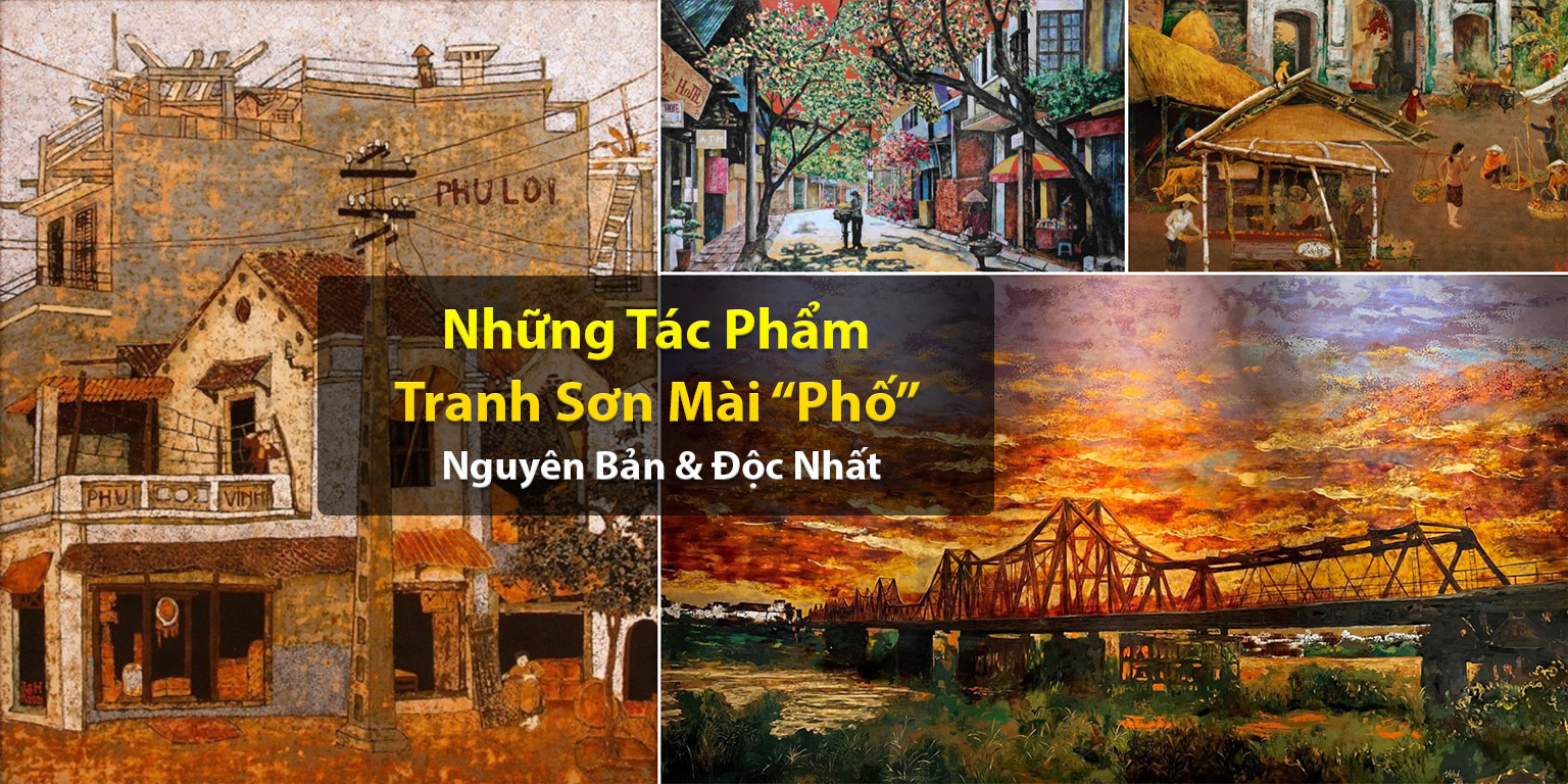 Banner Tranh Sơn Mài Phố