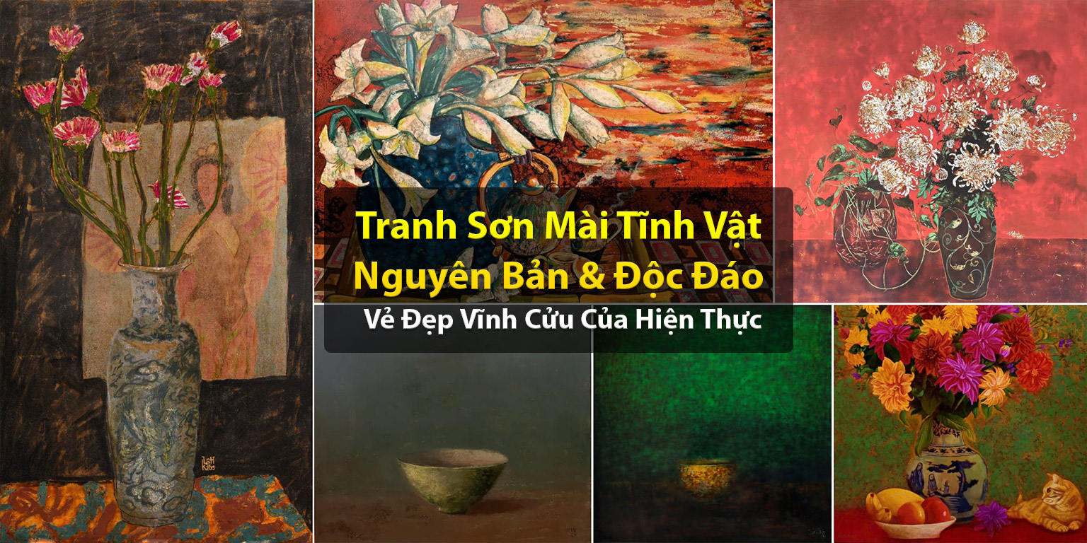 Banner Tranh Sơn Mài Tĩnh Vật