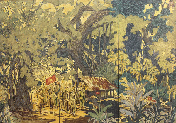Bình Minh - Tranh Sơn Mài Nổi Tiếng Của Họa Sĩ Nguyễn Trường Linh