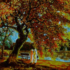 Dáng Xuân Thì - Tranh Sơn Mài Nghệ Thuật Của Họa Sĩ Hoàng Hoàn