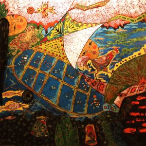 Đồng Dao - Tranh Sơn Mài Nghệ Thuật của Họa Sĩ Trần Thiệu Nam