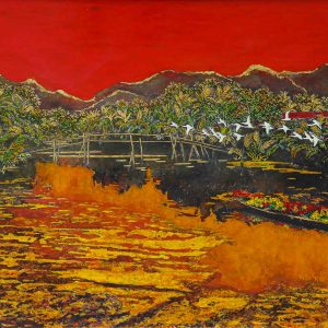 Hồi Hương - Tranh Sơn Mài Phong Cảnh của Họa Sĩ Nguyễn Tuấn Anh