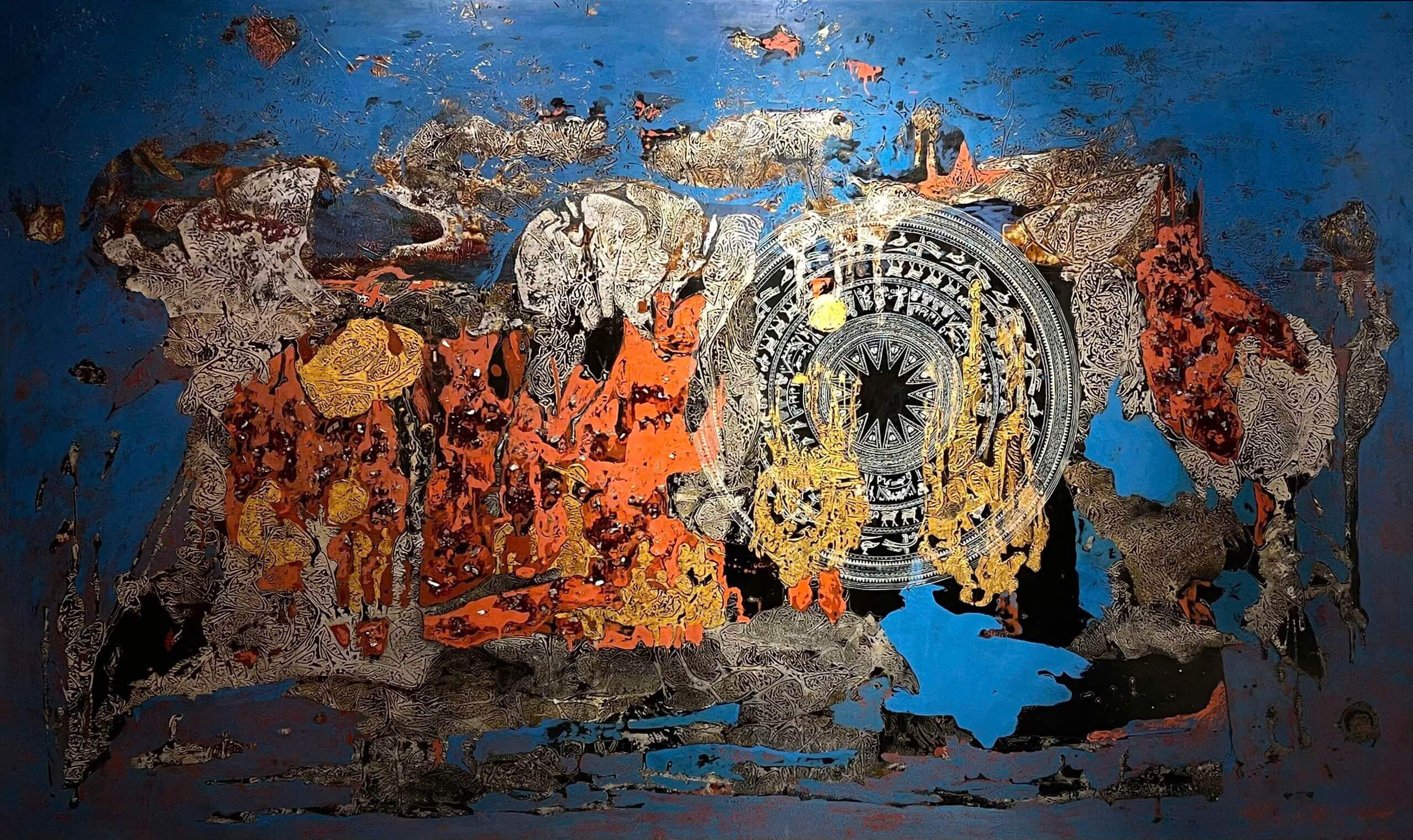 Vinh Quy - Tranh Sơn Mài của Họa Sĩ Nguyễn Văn Nghĩa