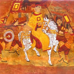 Vinh Quy Bái Tổ - Tranh Sơn Mài Đẹp Của Họa Sĩ Ngô Bá Công