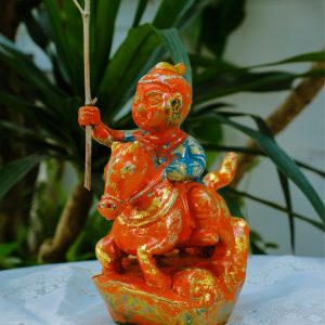 Thánh Gióng IV - Tượng Sơn Mài Nghệ Thuật bởi Họa Sĩ Nguyễn Tấn Phát